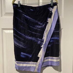 Banana Republic Black and Blue Swim Sarong
